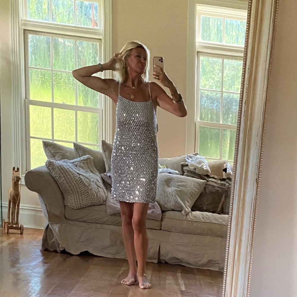 Free People sequin mini dress s nwt